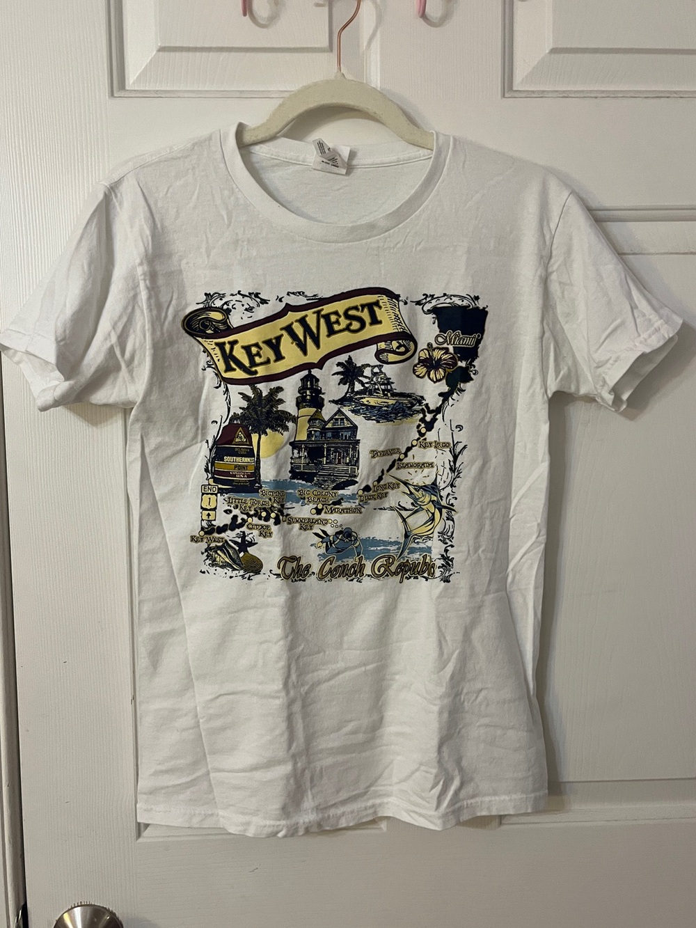 Women’s White Key West Graphic Tee